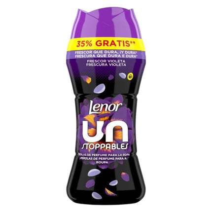 Lenor Unstoppables Perlas de Perfume para la Ropa Frescor Violeta – Intensificador de Fragancia, 35% Gratis, 270 g