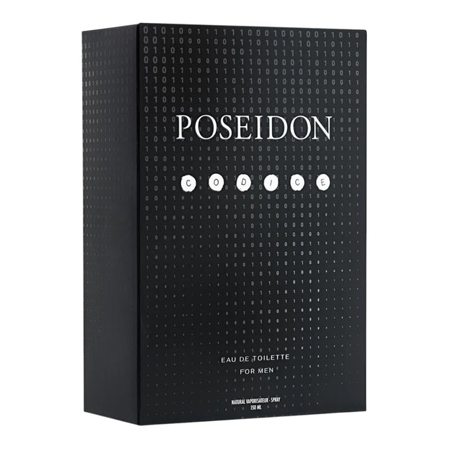 Poseidon Code Eau de Toilette Hombre 150 ml, Perfume Masculino con Vaporizador Spray, Colonia para Hombre con Estuche, Fragancia Elegante de Uso Diario