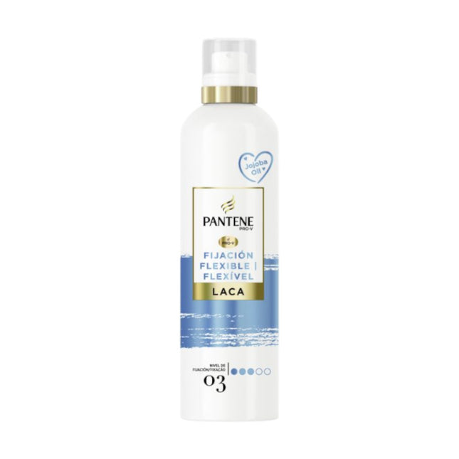 Pantene Pro-V Laca Fijación Flexible con Aceite de Jojoba – Spray para el Cabello con Movimiento Natural y Brillo, Sin Acartonamiento, 250 ml
